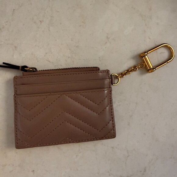 Gucci GG Marmont Keychain Wallet - Taupe - Picture 5 of 8